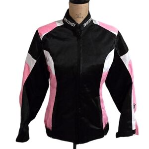 Sedici Women's‎ Pink and Black Motorcycle Jacket Size XS